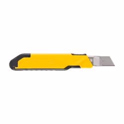 Stanley STHT10266-1 Taglierino Nero, Acciaio inox, Giallo Taglierino a lama retrattile