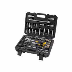 Set 96 pezzi Stanley chiavi a bussola - STMT17379-1 Il set contiene: -Bussole esagonali att. 1/2 (10, 11, 12, 13, 14, 15, 16, ...