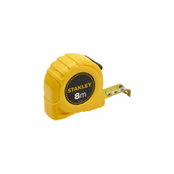 Flessometro Stanley 1-30-457 con cassa in plastica antiurto, nastro ricoperto con verniciatura polimerizzata, clip di agganci ...