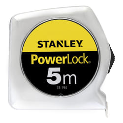 Stanley 1-33-194 rotella metrica 5 m Acrilonitrile butadiene stirene (ABS) Nero, Giallo