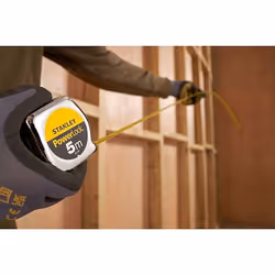 Stanley 1-33-194 rotella metrica 5 m Acrilonitrile butadiene stirene (ABS) Nero, Giallo - Vista aggiuntiva 8