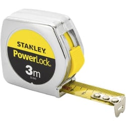 Stanley - Flessometro professionale metro 3mt nastro acciaio al carbonio powerlock