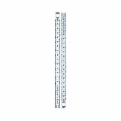 Scopri la riga flessibile Stanley in acciaio inox, ideale per misurazioni precise con graduazione recto-verso. Lunghezza 30 c ...