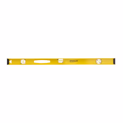 Stanley 1-42-922, Livella da falegname, 1 m, Nero, Giallo, 1,5 mm/m, Alluminio, Gomma, 26 mm