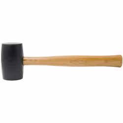 Martello di gomma nera con testa di STANLEY, con il numero di articolo: 1 - 51 - 104 e EAN: 3253561511042