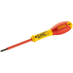 Stanley - PZ0 x 75mm isolato 1000V cacciavite pozidriv Fatmax