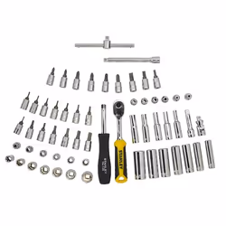 Black & Decker STMT1-74175 chiave a cricchetto 2,2.5,3,4,5,6,6.35,7,8,9,10,11,12,12.7,13,14,15,16,17,18,19,20,21,22,23,24,27,29 mm 60 pz Giallo - Vista aggiuntiva 2