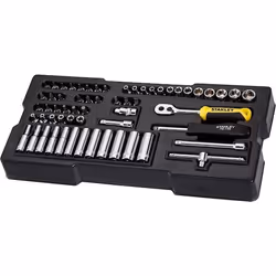 Black & Decker STMT1-74175 chiave a cricchetto 2,2.5,3,4,5,6,6.35,7,8,9,10,11,12,12.7,13,14,15,16,17,18,19,20,21,22,23,24,27,29 mm 60 pz Giallo - Vista aggiuntiva 4