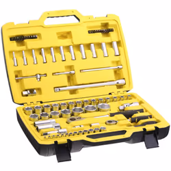Set di bussole 1/4 e 1/2 + cricchetto 120 denti 1/4 + cricchetto 120 denti 1/2 - Gamma FatMax - Set compatto e robusto con mo ...