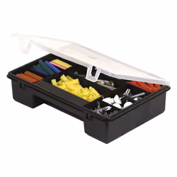 Cassettiera organizer Portaminuterie Stanley 192736 in polipropilene trasparente con divisori amovibili rappresentano la solu ...