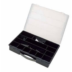 Stanley 1-92-761 Cassetta degli attrezzi Nero, Trasparente