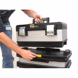 Stanley 1-95-622 Cassetta degli attrezzi Metallo, Plastica Nero, Grigio - Vista aggiuntiva 7