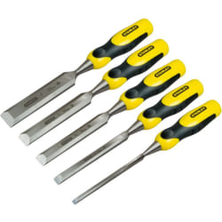Stanley - Set di scalpelli - 5 pezzi - 6-10-15-20-25 mm - Impugnatura bicomponente 2-16-888