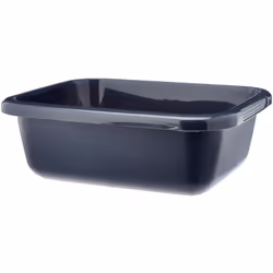 Bacinella rettangolare 9 l, in plastica, color antracite.