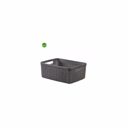 Cesta Jute prodotta dal brand Keter realizzata in plastica riciclata, soluzione ideale per qualsiasi salotto, camera da letto ...