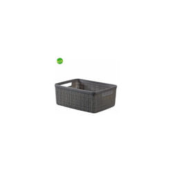 Curver - Cesta jute rettangolare Keter 5 lt antracite