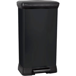 Curver - Deco bin metalics 246364 Bidone della spazzatura 50 l (l x a x p) 390 x 720 x 290 mm Nero 1 pz.