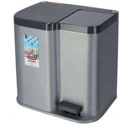 Contenitore per raccolta differenziata Curver Argento/Grigio scuro 30 x 40 x 40,5 cm
