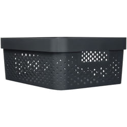 Curver Bandeja Infinity 11L, grigio antracite, 35,6 x 26,6 x 13,6 cm, plastica riciclata (245679)