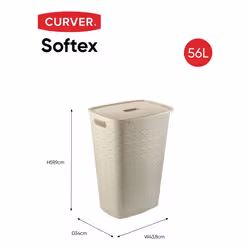 Curver Softex porta biancheria 56 L Rettangolare Beige - Vista aggiuntiva 8