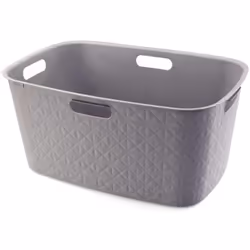 Cesta portabiancheria Softex nel colore tortora con effetto trapuntato. Misura 39,7x59,4x27,4 h, capacità 45 litri.. Acquista ...