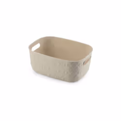 Cestino Softex portaoggetti. Misura 26,4x19,4x11,1 h cm. Colore bianco gesso.. Acquistalo subito da CFadda e ricevilo comodam ...