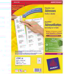 Avery L7159-40 etichetta per stampante Bianco