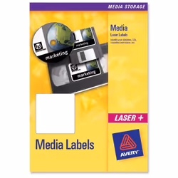 Avery L7666-25, Bianco, Carta, Laser, 70 x 52 mm, 250 pz, 25 fogli
