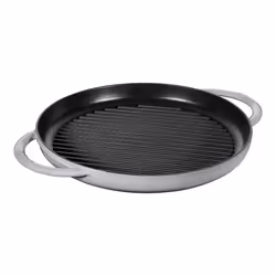 Staub 40511-782-0, Rotondo, Bistecchiera, Grigio, Smaltato, -20 °C, 260 °C