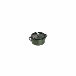 Casseruola rotonda in ghisa con un volume di 5 L, Ideale per rosolare, cuocere e servire carne, pesce, frutta o verdura. Cott ...