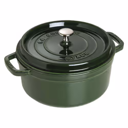Casseruola rotonda in ghisa con un volume di 6,70 L, Ideale per rosolare, cuocere e servire carne, pesce, frutta o verdura. C ...