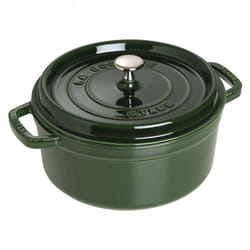 Staub - Casseruola in ghisa smaltata con coperchio, Tutti i bruciatori incl. induzione, per 5-7 persone, Rotonda, 28 cm, 6,70 l, 7,7 kg,