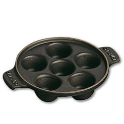 Staub Snail dish Rotondo Ghisa Nero 1 pz