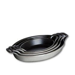 Staub Dish Ovale Ghisa Grigio 1 pz