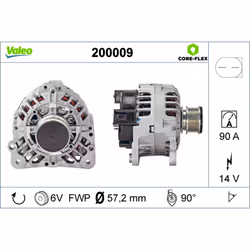 Alternatore trifase VALEO 200009 - Vista aggiuntiva 4