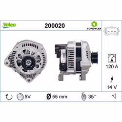 Generatore di corrente rotante VALEO 200020 - Vista aggiuntiva 4