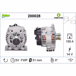 Generatore di corrente rotante VALEO 200028 - Vista aggiuntiva 4