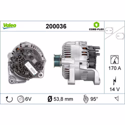 Alternatore trifase VALEO 200036 - Vista aggiuntiva 4