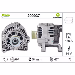Alternatore trifase VALEO 200037 - Vista aggiuntiva 4