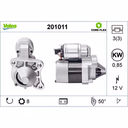 Motorino di avviamento VALEO 201011 - Vista aggiuntiva 4