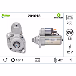 Motorino di avviamento VALEO 201018 - Vista aggiuntiva 4