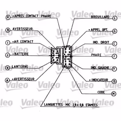 Interruttore del piantone dello sterzo VALEO 251259 - Vista aggiuntiva 4