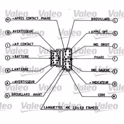 Interruttore del piantone dello sterzo VALEO 251260 - Vista aggiuntiva 5