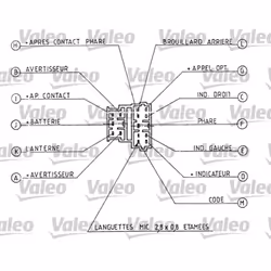 Interruttore del piantone dello sterzo VALEO 251271 - Vista aggiuntiva 4