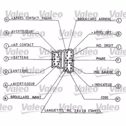Interruttore del piantone dello sterzo VALEO 251280 - Vista aggiuntiva 4