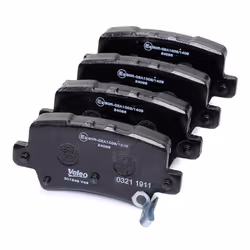 VALEO 301849 Kit pastiglie freno FIRST Assale posteriore Con contatto segnalazione usura senza lamierino anticigolío HONDA: CIVIC 8 Hatchback