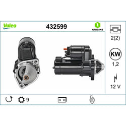 Motorino di avviamento VALEO 432599