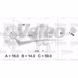 Generatore di corrente rotante VALEO 437444 - Vista aggiuntiva 5
