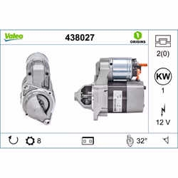 Indice: VAL438027. Morsetto: NO. Numero del Produttore: 438027. N° denti: 8. N° fori: 2. Peso [kg]: 3,12. Posizione /grado: L ...