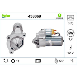 Motorino di avviamento VALEO 438069